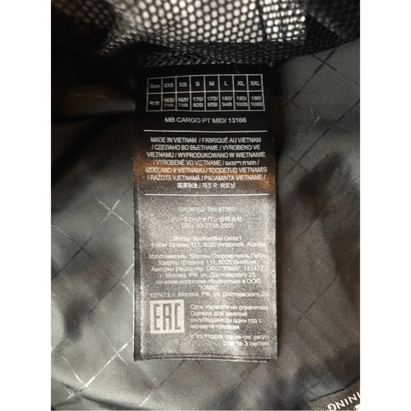 Burton MB Cargo PT MID 13166 Snowboard Ski Pants Living Lining Small (Reg) - Picture 6 of 10